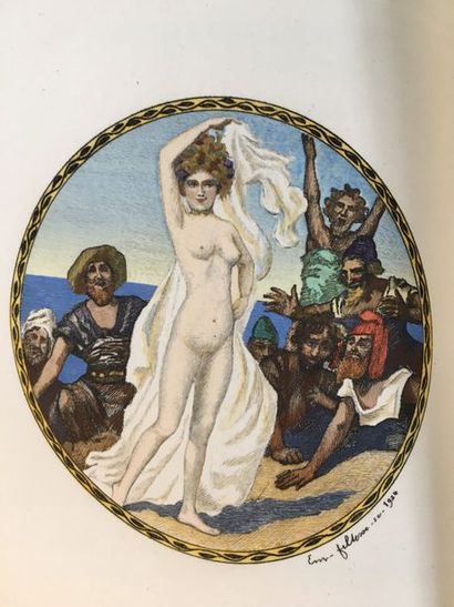 BOYLESVE (René). Nymphes dansant avec des satyres. Paris, Calmann-Lévy, s.d. [1920]....