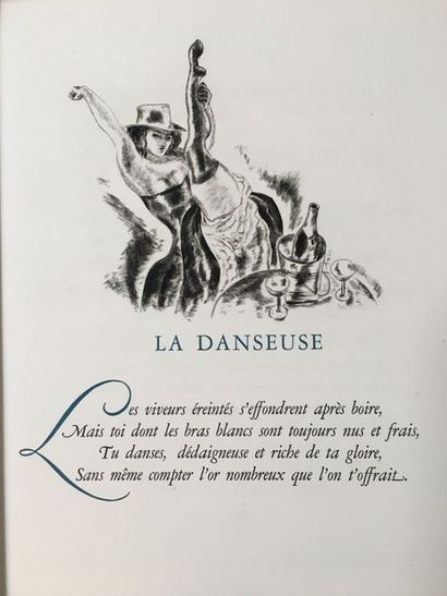 CARCO (Francis). La Bohême et mon cœur. Paris, Émile-Paul frères, 1929. In-4, en...