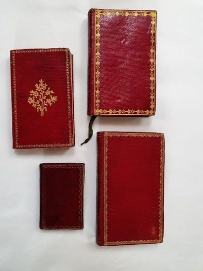 null ALMANACHS. - Ensemble 4 almanachs de la fin du XVIIIe siècle jusqu'à 1813. Paris,...