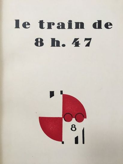 COURTELINE (Georges). The 8:47 Train. Paris, Chez Sylvain Sauvage, 1927. Small in-4,...