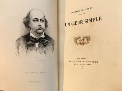 FLAUBERT (Gustave). A Simple Heart. S.l., At the expense of the Société normande...