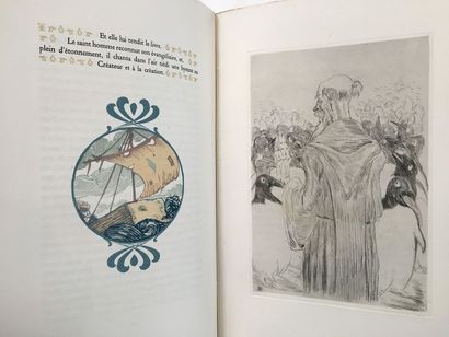 France (Anatole). L'Île des pingouins. Paris, Éditions Lapina, 1926. 2 volumes in-4,...