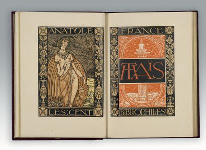 France (Anatole). Thai. Paris, Les Cent Bibliophiles, 1924. In-4, morocco leather...