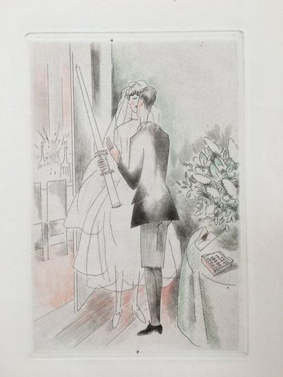 GOURMONT (Rémy de). Couleurs. Contes. Paris, Camille Bloch, 1929. In-8, en feuilles,...