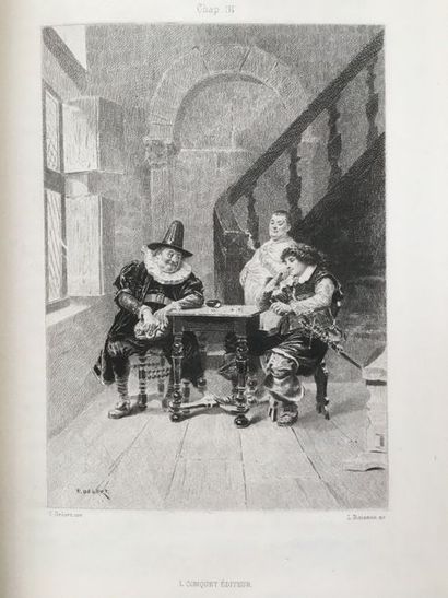 HAMILTON (Antoine). Mémoires du comte de Grammont. Paris, L. Conquet, 1888. In-8,...