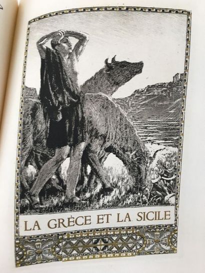 HÉRÉDIA (José-Maria de). Les Trophées. Paris, Société du Livre d'Art, 1928. In-4,...