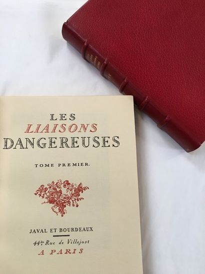 LACLOS (Choderlos de Pierre). The Dangerous Liaisons. Paris, Javal et Bourdeaux,...