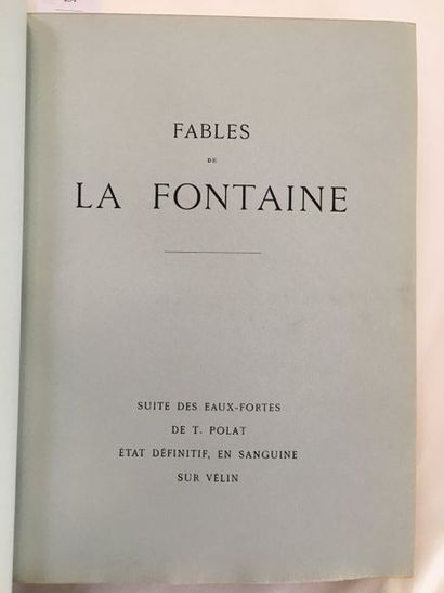 LA FONTAINE (Jean de). Fables. [Paris, Au dépens d'un amateur, 1929]. In-4, brown...