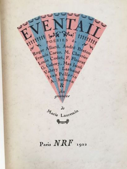 laurencin (Marie). FAN. Poésies nouvelles by Louis Codet, Jean Pellerin, Roger Allard,...