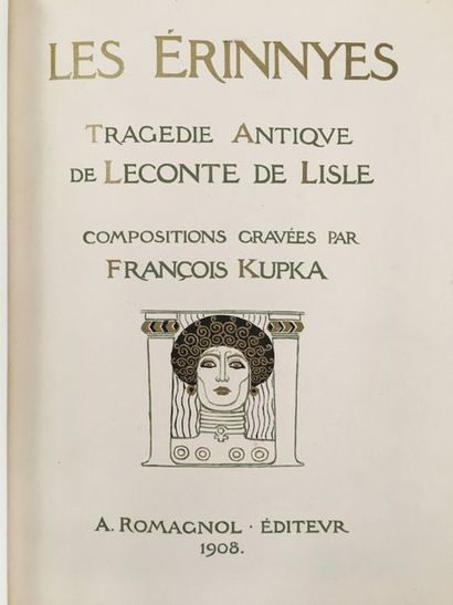 LECONTE DE LISLE. The Erinnyes. Ancient tragedy. Paris, Librairie de la Collection...