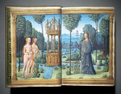 null «HEURES DE G ET H» Livre d'heures à l'usage de Rome (Heures de la Vierge et...