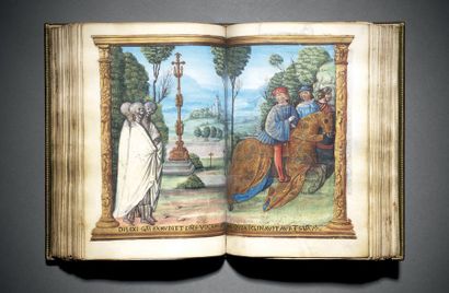 null «HEURES DE G ET H» Livre d'heures à l'usage de Rome (Heures de la Vierge et...