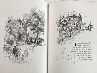 Paris. Set of 2 volumes, in a case.
CARCO (Francis). Picturesque walks in Montmartre....