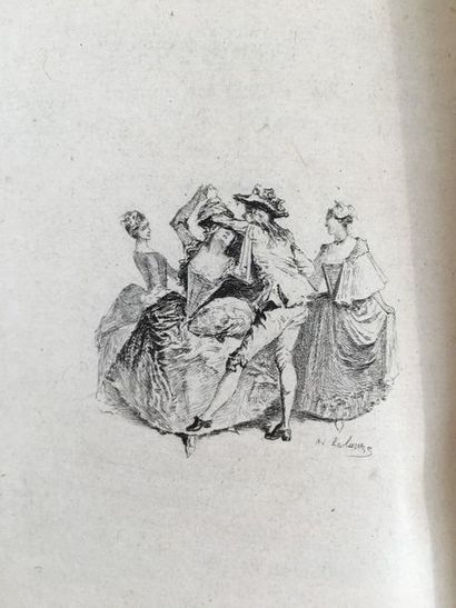 STAAL-DELAUNAY (Madame de) Memories. Paris, Jouaust, 1890. 2 volumes in-8, plum morocco,...