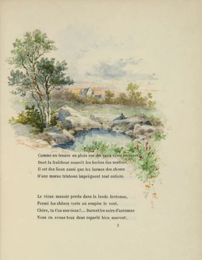 THEURIET (André). Les Œillets de Kerlaz. Paris, Librairie L. Conquet, 1885. In-12,...