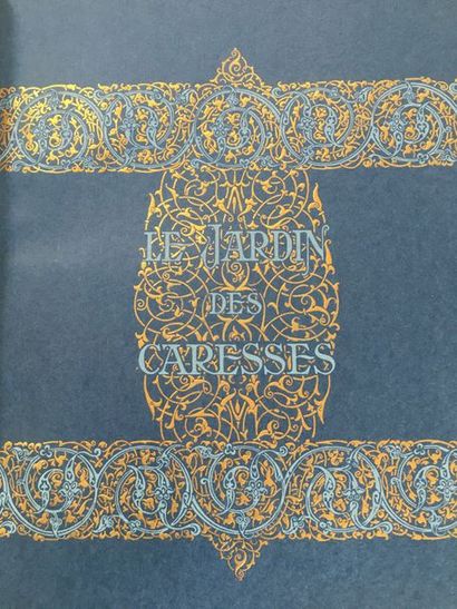 TOUSSAINT (Franz). Le Jardin des caresses. Paris, Piazza, 1914. In-4, maroquin bleu,...