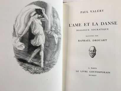 VALÉRY (Paul). L'Âme et la danse. Dialogue socratique. Paris, Le Livre contemporain,...