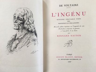 VOLTAIRE. The Ingénuous. True story from Father Quesnel's manuscripts. New edition...