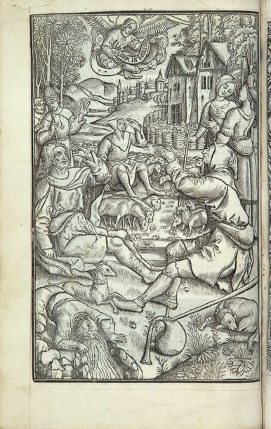 null HEURES À L'USAGE D'ANGERS. Paris, Simon Vostre, s.d. [vers 1510]. In-4, veau...