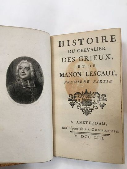 PREVOST (L'Abbé). Histoire du chevalier des Grieux, et de Manon Lescaut. Amsterdam,...
