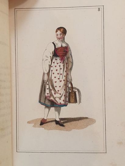 KOENIG. Nouvelle collection de costumes suisses. Paris, Lefuel, s.d. [vers 1820]....