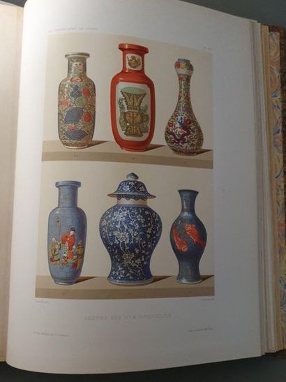 DU SARTEL (O). China Porcelain. Paris, Ve A. Morel, 1881. In-4, rooted basane, spine...