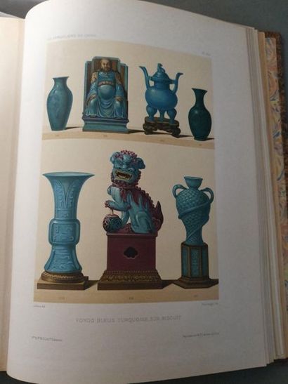 DU SARTEL (O). China Porcelain. Paris, Ve A. Morel, 1881. In-4, rooted basane, spine...