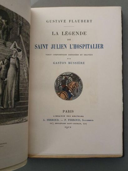 FLAUBERT (Gustave). Un cœur simple. - La Légende de Saint Julien l'Hospitalier. -...