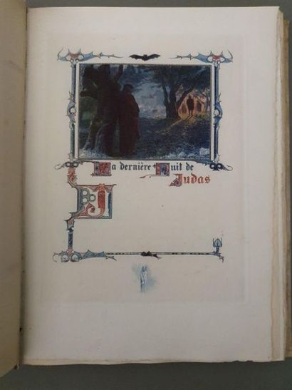 GEBHART (Émile). La Dernière nuit de Judas. Paris, Ferroud, 1908. In-8, bradel vélin,...