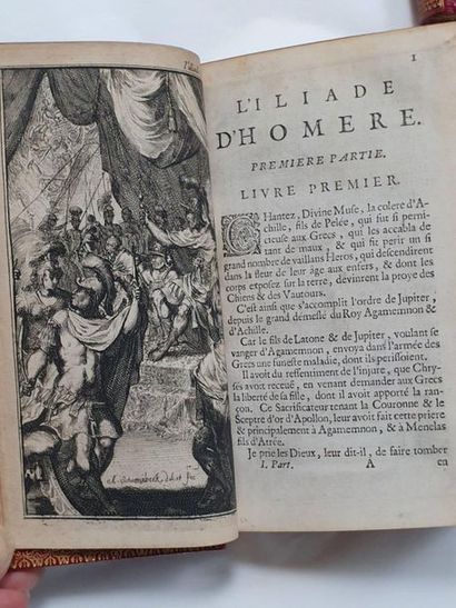 HOMÈRE. The Iliad. - The Odyssey. Following the Copy printed in Paris at Chez Claude...