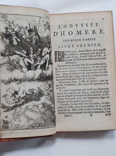 HOMÈRE. The Iliad. - The Odyssey. Following the Copy printed in Paris at Chez Claude...