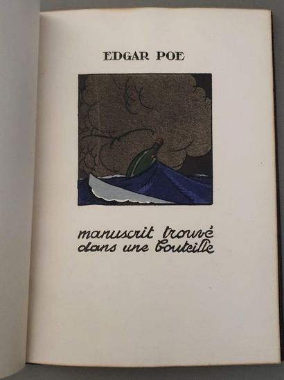 Poë (Edgar). Manuscript found in a bottle. Translated by Charles Baudelaire. Original...