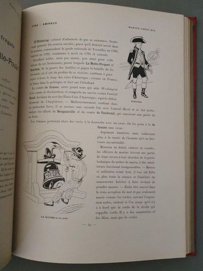 SAHIB. The Navy, humorous sketches. Sailors and ancient and modern ships. Paris,...