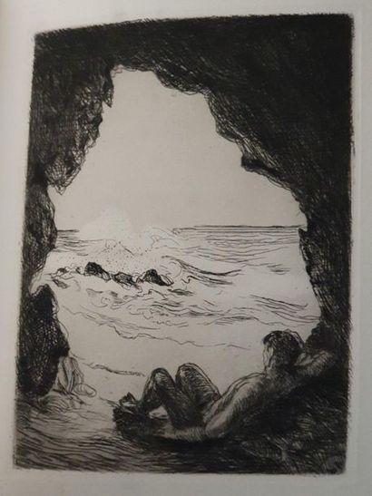 VALÉRY (Paul). Le Cimetière marin. Paris, Ronald Davis, 1926. In-4, chagrin blanc,...
