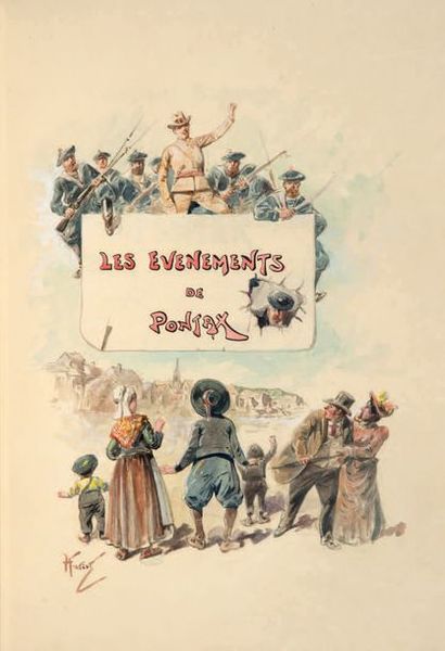 BERGERET (Gaston) Pontax Events. Paris, Librairie Conquet-Carteret et Cie, 1899....