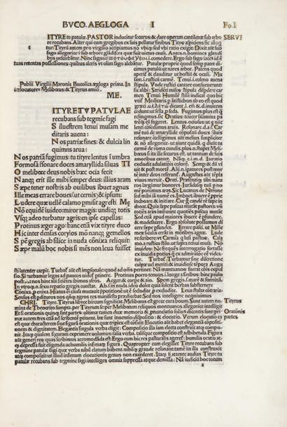 VIRGILE. Opera. S.l.n.d. [on colophon]: Nuremberg, Anton Koberger, 1492. In-folio,...