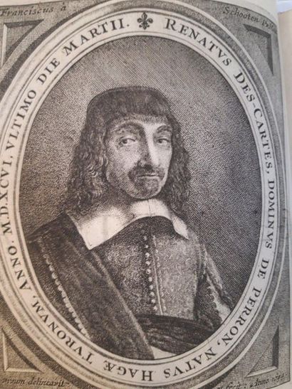 DESCARTES (René). Geometria... Amsterdam, Louis & Daniel Elzevir, 1659. 2 tomes en...