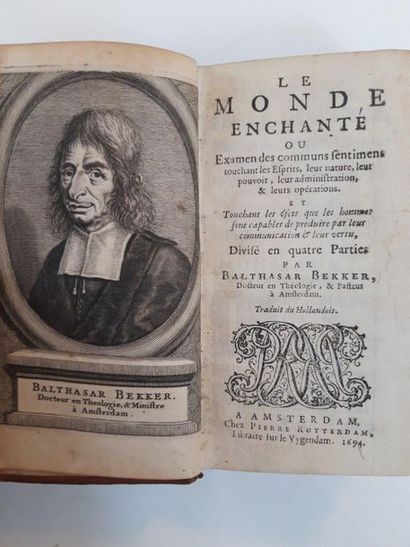 BEKKER (Balthasar). Le Monde enchanté. Amsterdam, Chez Pierre Rotterdam, 1694. 5...