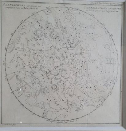 null CARTE. - BUACHE, Philippe. Planisphere physique, où l'on voit du Pole Septentrional.../Planisphère...