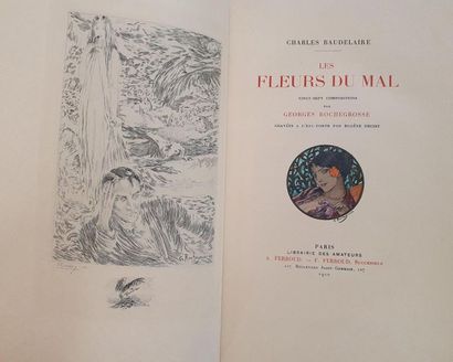 BAUDELAIRE (Charles). The Flowers of Evil. Paris, Librairie des Amateurs, Ferroud,...