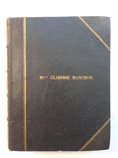 GUERIN (Eugénie de). Reliquiae. Caen, Imprimerie de Hardel, 1855. 2 volumes in-12...