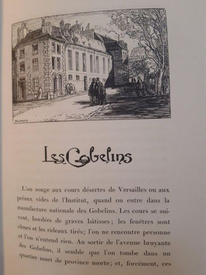 HUYSMANS (Joris-Karl). The Bièvre, the Gobelins, Saint-Séverin. Paris, Société de...