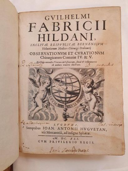 FABRICIUS VON HILDEN (Wilhelm). Observationum & Curationum Chirurgicarum centuriae....