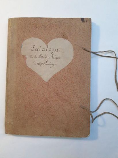 null MANUSCRIT. - Catalogue de la Bibliothèque d'Alphose Poutingon. S.l.n.d. [première...