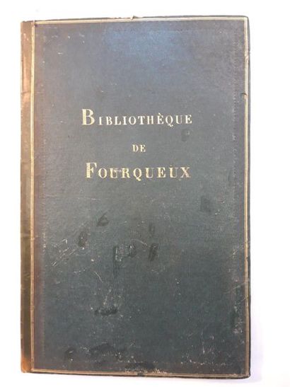 null MANUSCRIT. - Catalogue des livres de la Bibliothèque de Fourqueux. S.l., 1831....