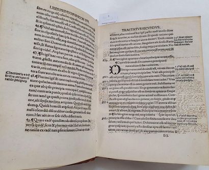 ARISTOTE. Libri octo physicorum. S.l.n.d. Colophon]: Krakow, Joannis Haller, 1519....