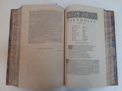 PLAUTE. Opera. Paris [Jean Le Blanc fils pour] Jean Macé, [octobre] 1576. In-folio,...