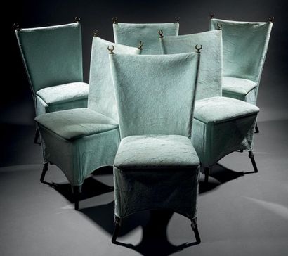 ELIzABETH GAROUSTE (NÉE EN 1946) & MATTIA BONETTI (NÉ EN 1952) 
Six chaises modèle...