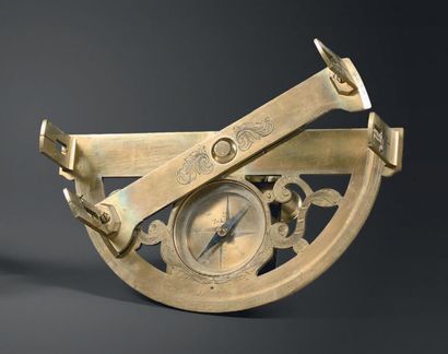 Brass graphometer signed 'Canivet à la Sphère...