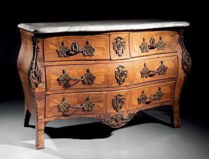 Tomb commode in rosewood veneer and light...